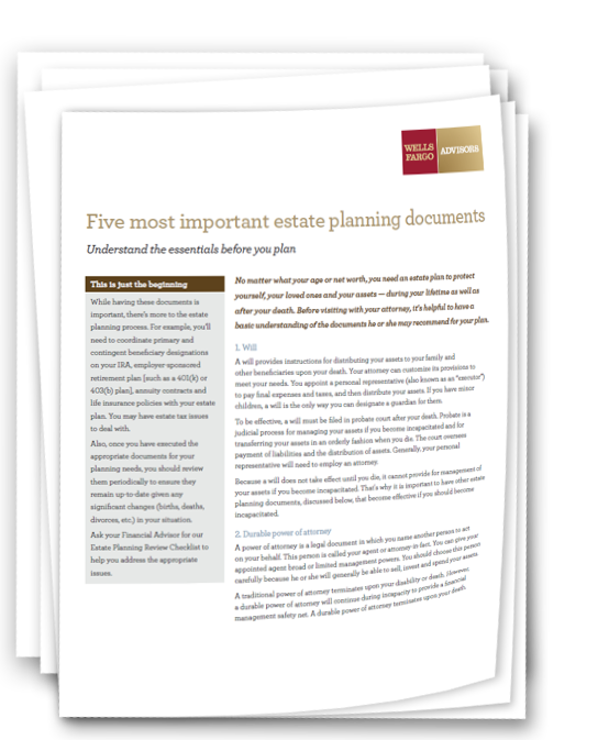 estate planning checklist for financial advisors